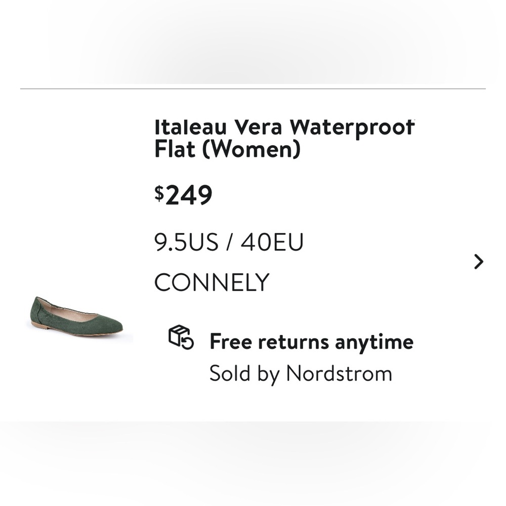 Italeu Green Suede Leather Ballet Flat Sz 9.5 B 40 & shoe bag - Picture 11 of 11